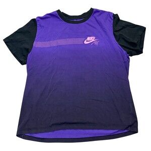 Nike Mens XXL Purple Retro Future Short Sleeve Athletic T-Shirt Sports Cyberpunk